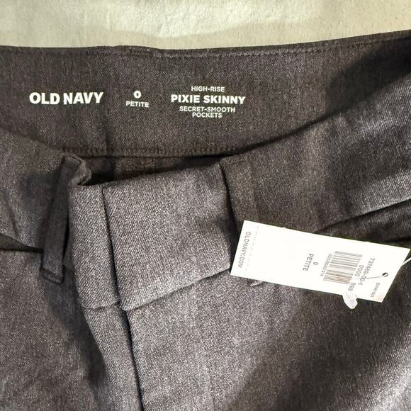Old Navy High Waisted Pixie Skinny Secret Smooth Pocket Ankle Pants 737469, Grey - Picture 4 of 5